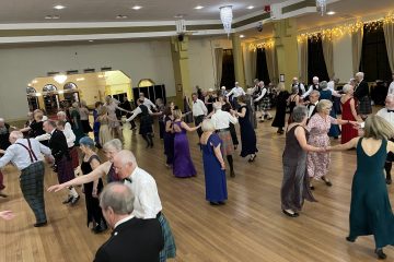 Dancers enjoying the Dunfermline Ball in Dec 2023